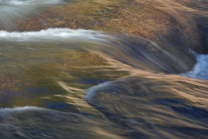 water flowing in slow-motion